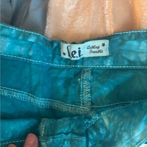 Nordstrom Teal Metallic Swim Bottoms